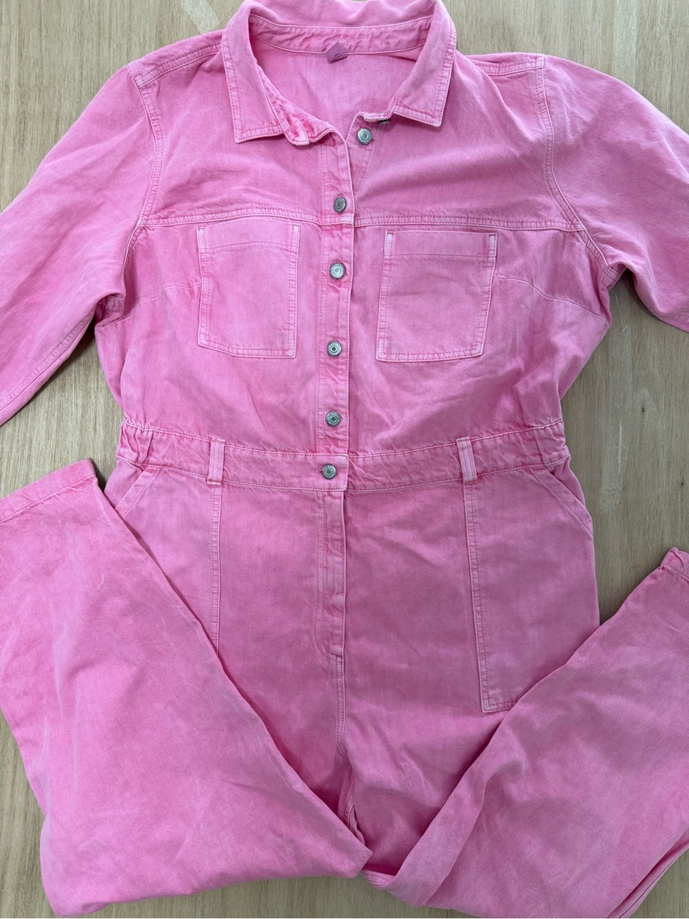 Old Navy Pink Denim Jumpsuit 2X